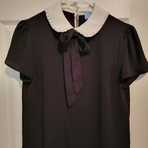 Cece Scalloped Collar Blouse